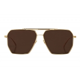 Bottega Veneta - Occhiali da Sole Aviator in Metallo - Oro Marrone - Occhiali da Sole - Bottega Veneta Eyewear