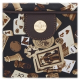 Divo Diva - Las Vegas - Dark Brown - Leather Handbag - Made in Italy - Life is a Game Collection - Luxury High Quality