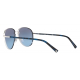 Valentino - Occhiale da Sole Pilot in Metallo - Blu - Valentino Eyewear