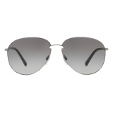 Valentino - Occhiale da Sole Pilot in Metallo - Grigio - Valentino Eyewear