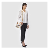 Divo Diva - Dublin - White - Leather Handbag - Made in Italy - Life is a Game Collection - Luxury High Quality
