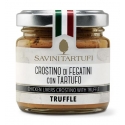 Savini Tartufi - Crostino di Fegatini con Tartufo - Linea Tricolore - Eccellenze al Tartufo - 90 g