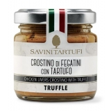 Savini Tartufi - Crostino di Fegatini con Tartufo - Linea Tricolore - Eccellenze al Tartufo - 90 g