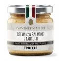 Savini Tartufi - Crema con Salmone e Tartufo - Linea Tricolore - Eccellenze al Tartufo - 90 g