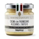 Savini Tartufi - Crema con Parmigiano Reggiano e Tartufo - Linea Tricolore - Eccellenze al Tartufo - 90 g