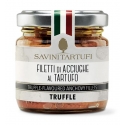 Savini Tartufi - Filetti di Acciughe al Tartufo - Linea Tricolore - Eccellenze al Tartufo - 100 g