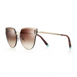 Tiffany & Co. - Cat Eye Sunglasses - Gold Brown - Tiffany T Collection - Tiffany & Co. Eyewear