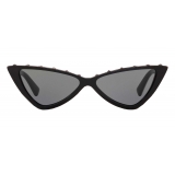 Valentino - Occhiale da Sole Cat-Eye in Acetato VLTN - Nero - Valentino Eyewear