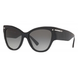 Valentino - Occhiale Cat-Eye in Acetato - Nero - Valentino Eyewear