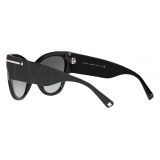 Valentino - Occhiale Cat-Eye in Acetato - Nero - Valentino Eyewear