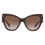 Valentino - Occhiale Cat-Eye in Acetato - Marrone - Valentino Eyewear