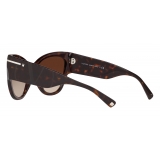 Valentino - Occhiale Cat-Eye in Acetato - Marrone - Valentino Eyewear