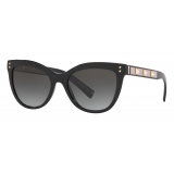 Valentino - Cat-Eye Acetate Sunglasses with Studs - Black - Valentino Eyewear