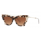 Valentino - Occhiale da Sole Cat-Eye in Acetato - Marrone - Valentino Eyewear