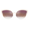 Valentino - Cat-Eye Shadow Frame Metal Sunglasses - Copper - Valentino Eyewear