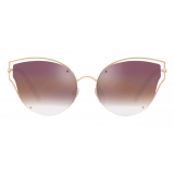 Valentino - Cat-Eye Shadow Frame Metal Sunglasses - Copper - Valentino Eyewear