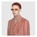 Gucci - Occhiali da Sole Rettangolari in Acetato - Beige - Gucci Eyewear