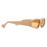 Gucci - Rectangular Acetate Sunglasses - Beige - Gucci Eyewear