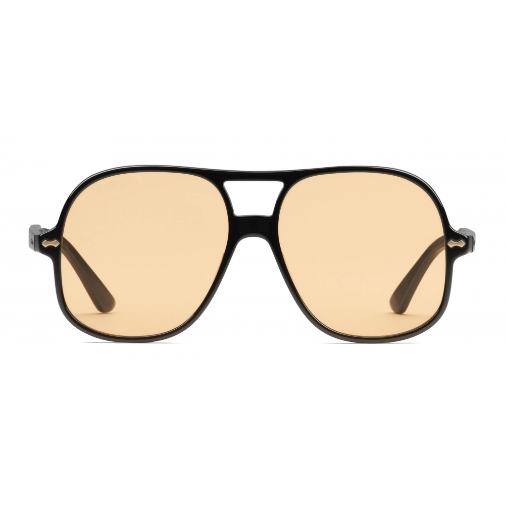 gucci sunglasses aviator black