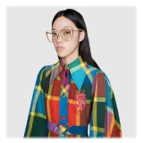 Gucci - Occhiali da Sole Quadrati in Acetato - Avorio - Gucci Eyewear