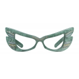 Gucci - Occhiali da Sole a Mascherina in Acetato - Celeste - Gucci Eyewear