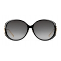 Gucci - Occhiali da Sole Rotondi a Iniezione - Nero - Gucci Eyewear