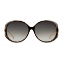 Gucci - Specialized Fit Round-Frame Injected Sunglasses - Tortoise - Gucci Eyewear