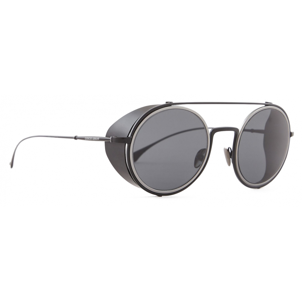 Giorgio Armani - Round Sunglasses - Black - Sunglasses - Giorgio Armani ...