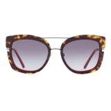 Giorgio Armani - Squared Sunglasses - Dark Brown - Sunglasses - Giorgio Armani Eyewear