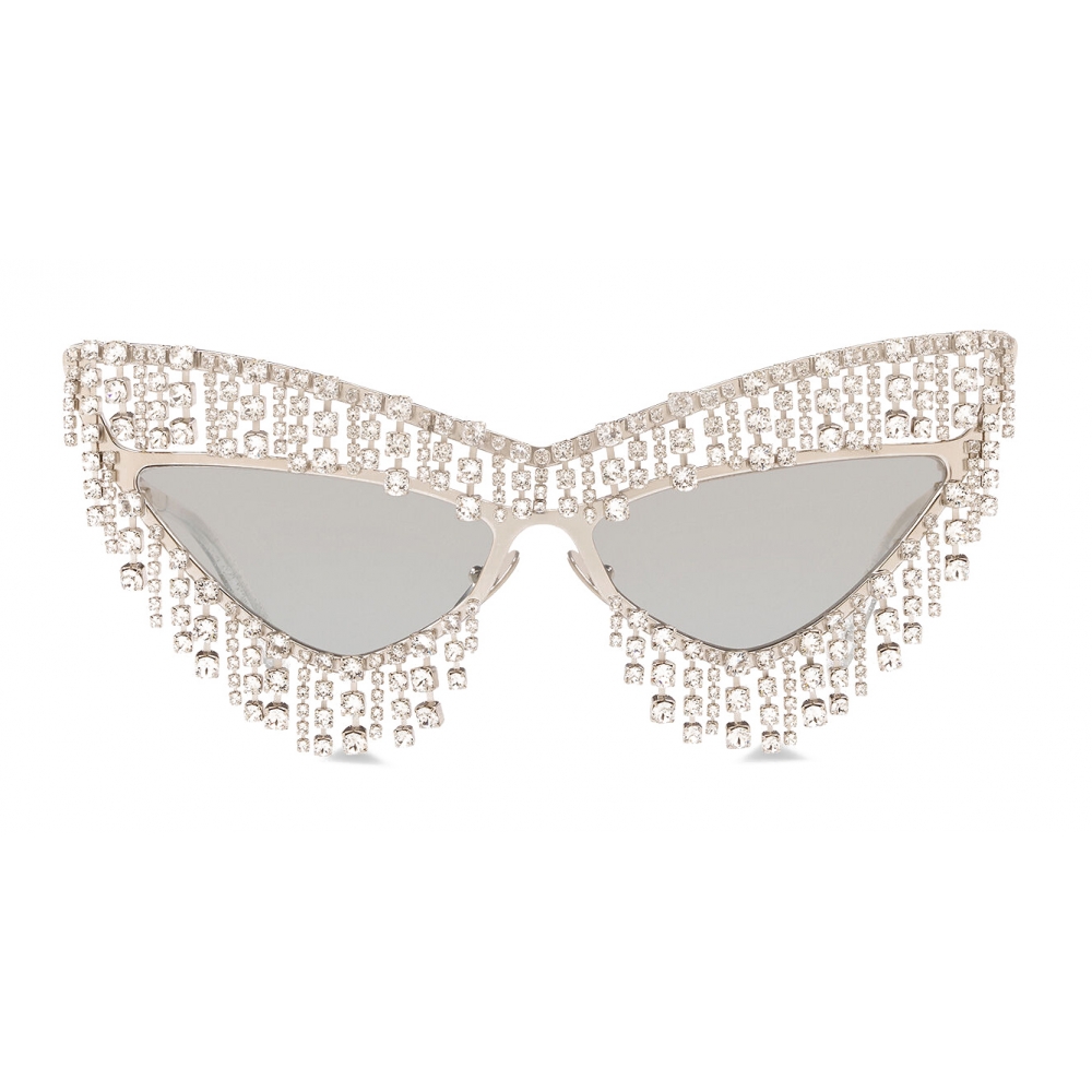 Dolce & Gabbana - Crystals’ Rain Sunglasses - Silver - Dolce & Gabbana ...
