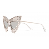 Dolce & Gabbana - Occhiale da Sole Crystals’ Rain - Argento - Dolce & Gabbana Eyewear