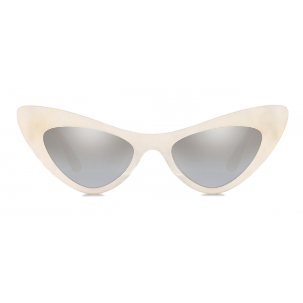 dolce and gabbana white sunglasses
