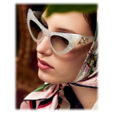 Dolce & Gabbana - Devotion Sunglasses - White - Dolce & Gabbana Eyewear