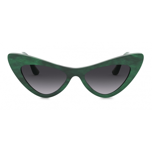 Dolce & Gabbana - Devotion Sunglasses - Green - Dolce & Gabbana Eyewear