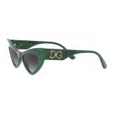 Dolce & Gabbana - Devotion Sunglasses - Green - Dolce & Gabbana Eyewear