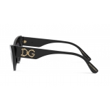 Dolce & Gabbana - Devotion Sunglasses - Black - Dolce & Gabbana Eyewear