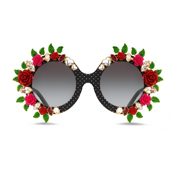 Dolce & Gabbana - Occhiale da Sole Crazy For Sicily - Nero - Dolce & Gabbana Eyewear