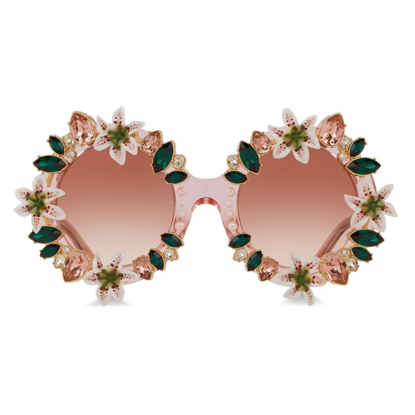 Dolce & Gabbana - Occhiale da Sole Lilium - Rosa - Dolce & Gabbana Eyewear