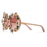Dolce & Gabbana - Lilium Sunglasses - Pink - Dolce & Gabbana Eyewear