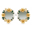 Dolce & Gabbana - Sunflower Sunglasses - Green - Dolce & Gabbana Eyewear