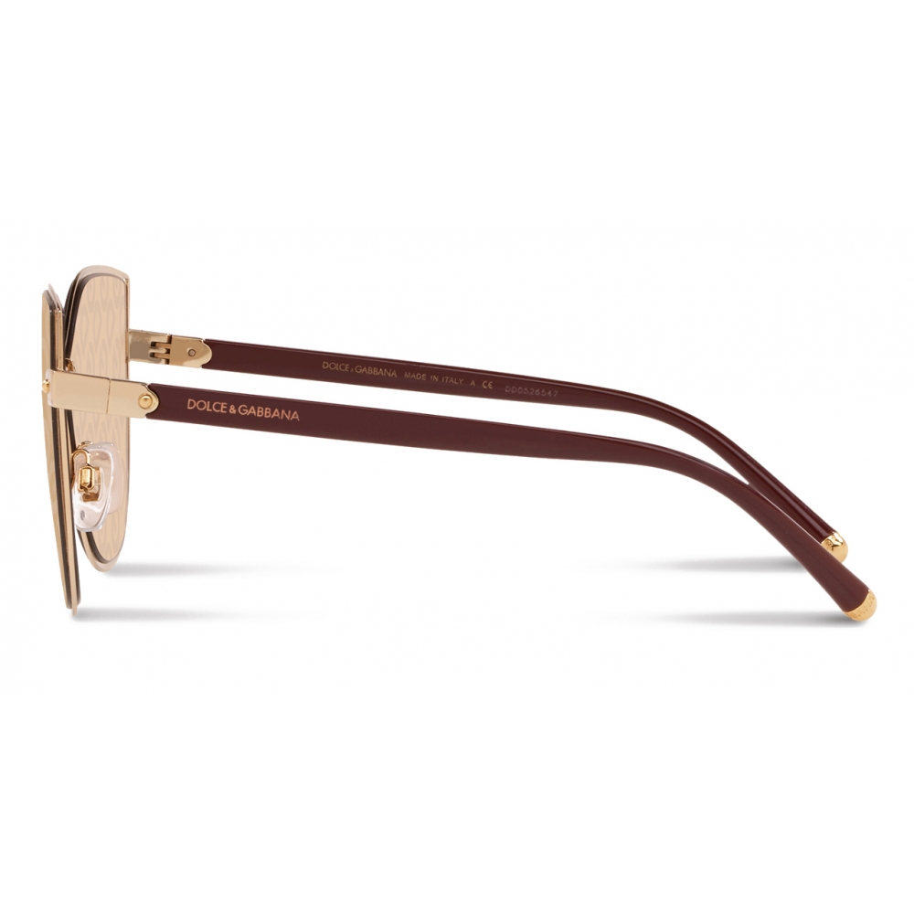 facet evaluerbare Admin Dolce & Gabbana – DG Logo Sunglasses - Gold - Dolce & Gabbana Eyewear -  Avvenice