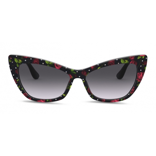 Dolce & Gabbana - Occhiale da Sole Print Family - Nero - Dolce & Gabbana Eyewear