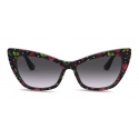 Dolce & Gabbana - Occhiale da Sole Print Family - Nero - Dolce & Gabbana Eyewear