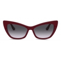 Dolce & Gabbana - Occhiale da Sole Print Family - Bordeaux - Dolce & Gabbana Eyewear