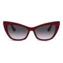 Dolce & Gabbana - Print Family Sunglasses - Bordeaux - Dolce & Gabbana Eyewear