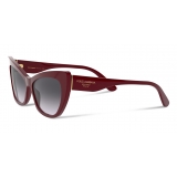 Dolce & Gabbana - Occhiale da Sole Print Family - Bordeaux - Dolce & Gabbana Eyewear