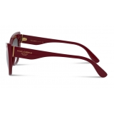 Dolce & Gabbana - Occhiale da Sole Print Family - Bordeaux - Dolce & Gabbana Eyewear