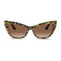 Dolce & Gabbana - Occhiale da Sole Print Family - Stampa Leo e Oro - Dolce & Gabbana Eyewear