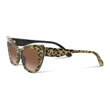 Dolce & Gabbana - Occhiale da Sole Print Family - Stampa Leo e Oro - Dolce & Gabbana Eyewear