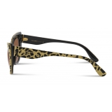 Dolce & Gabbana - Occhiale da Sole Print Family - Stampa Leo e Oro - Dolce & Gabbana Eyewear